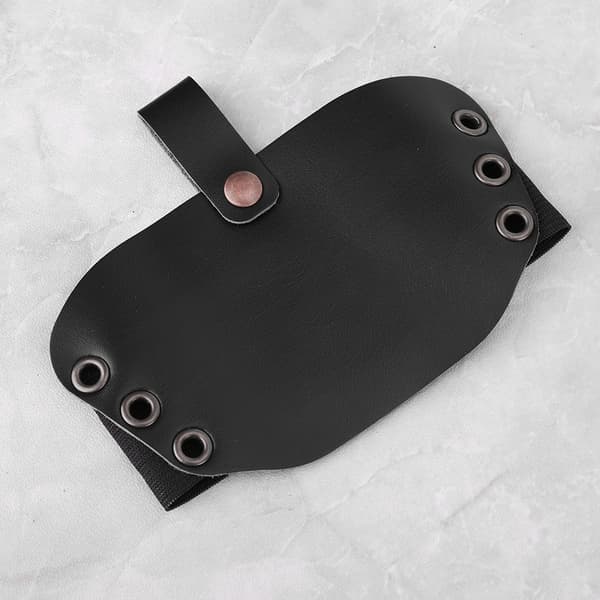 High Quality PU Material Motorcycle Shift Guard Shoes Boots Protector Cover (Black)