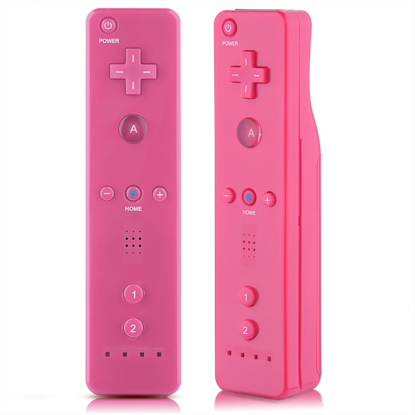 Analog Joystick Gamepad Controller til WiiU/Wii-konsollen (rosa)