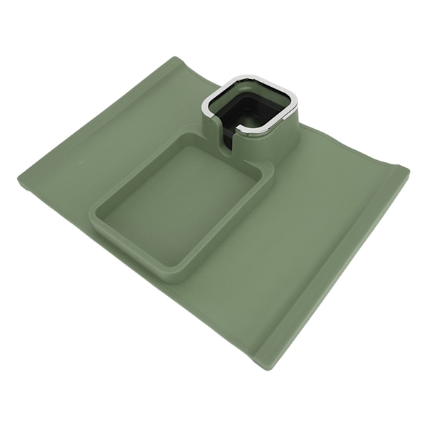Sofa koppholder lomme Ergonomisk multifunksjonell silikon sofa arm koppholder med sklisikker base sofa armstøttebrett for kontor grønn