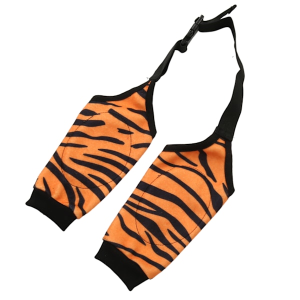 Dog Recovery Sleeves Tiger Style Mjuk Elastisk Andas Förhindra slickning Hund Framben Ärm för efteroperation Hem 3XL