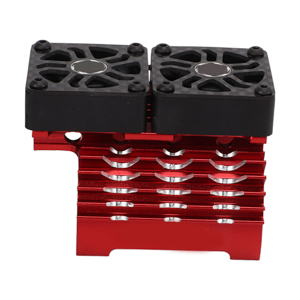 40-42mm børsteløs motorkøleventilator dobbelt motor køleplade radiator til 1/8 fjernstyret bil rød