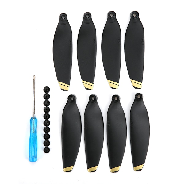 2 par RC Drone 4726F Propeller Ersättning Ljudreducering Passar för DJI Mavic Mini (Guld + Svart)