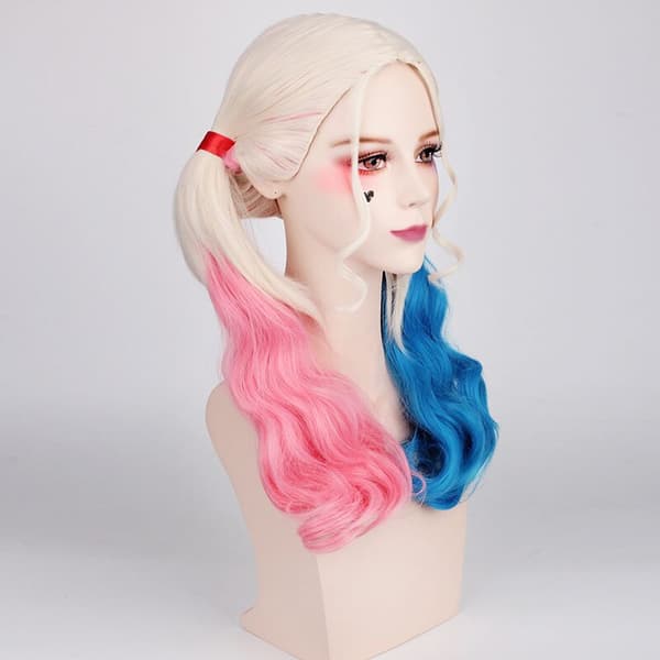 Polyester Harley Quinn paryk (voksen)