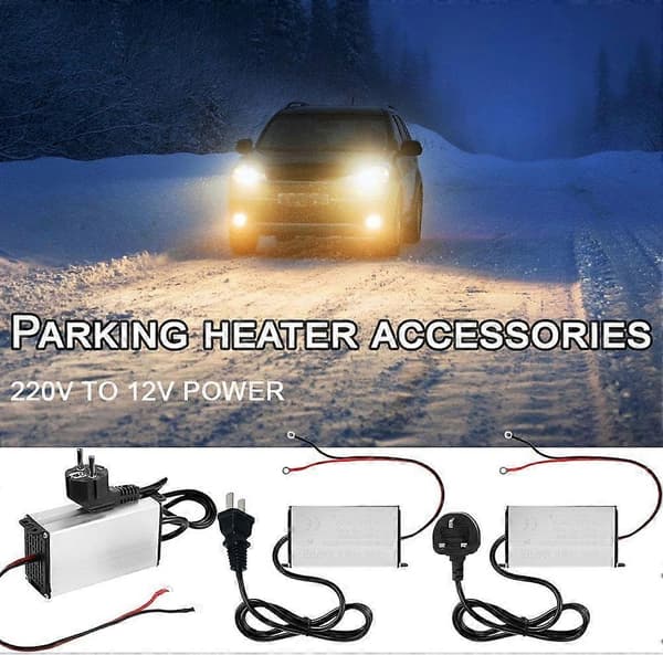 Dieselvarmer 12V strømadapter, 240V til 12V transformatorstrømomformer, egnet for 5KW og 8KW integrerte dieselvarmere. British Standard