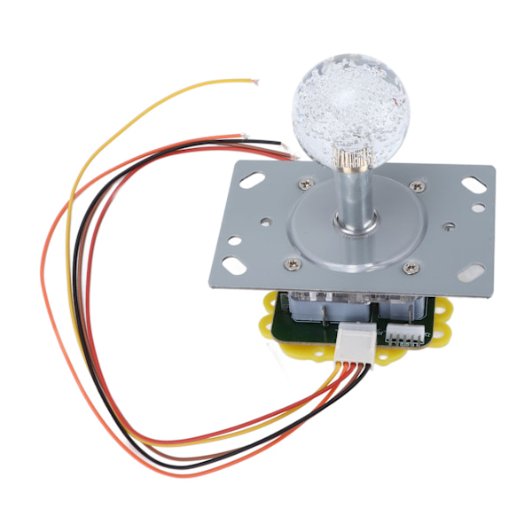 Arcade Stick Farverig Lysfølsom Arcade Joystick med 5P Kabel Krystal Kugle til Spilleautomat Cool Running