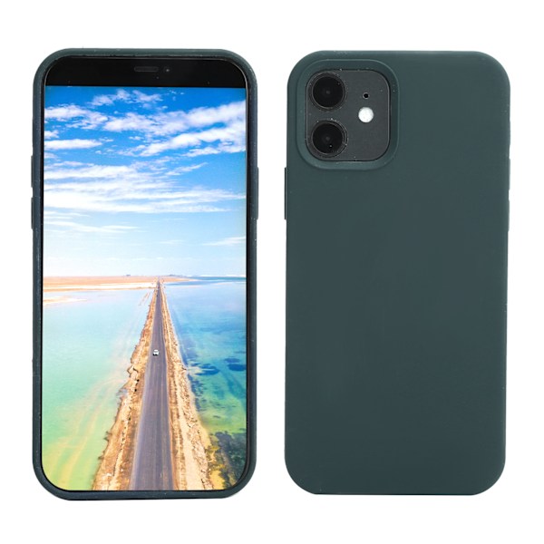 Silikoni Kotelo Suoja Kannen Puhelimen Kotelo Tuki Langaton Lataus Sopii iPhone 12/ProVihreä