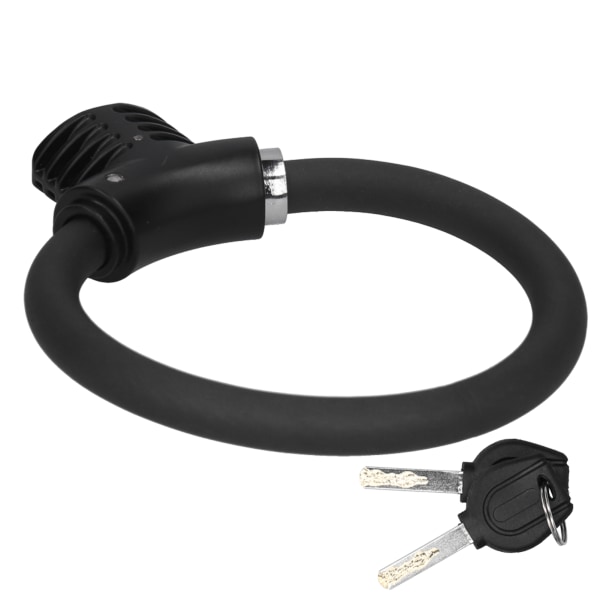 Mini Cykel Ringlås Tyverisikring Cykel Kabel Lås Reflekterende Zink Legering Cykel Tilbehør (Mat Sort)