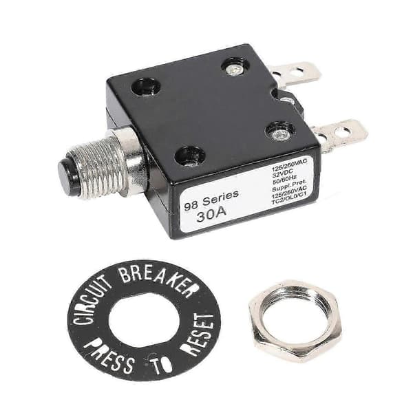 30A 125/250VAC 50VDC Termisk afbryder Termisk beskyttelse Kompatibel med generator