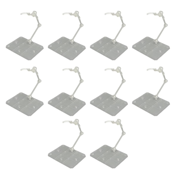 10 sæt Action Figur Stativ Transparent Akryl Anime Figur Display Stativ Støtte Holder Base