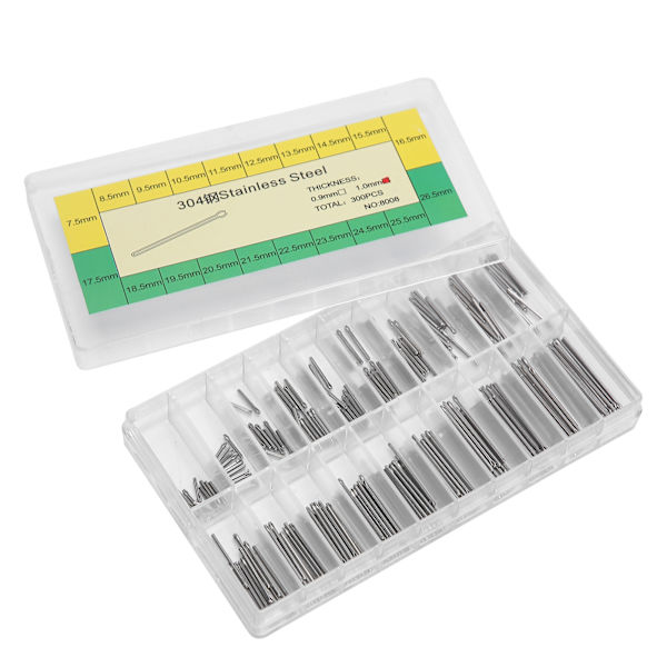 1,0 mm Split Pins Urremme Armbånd Split Pins 304 Rustfrit Stål Urdele 7,5 mm-26,5 mm