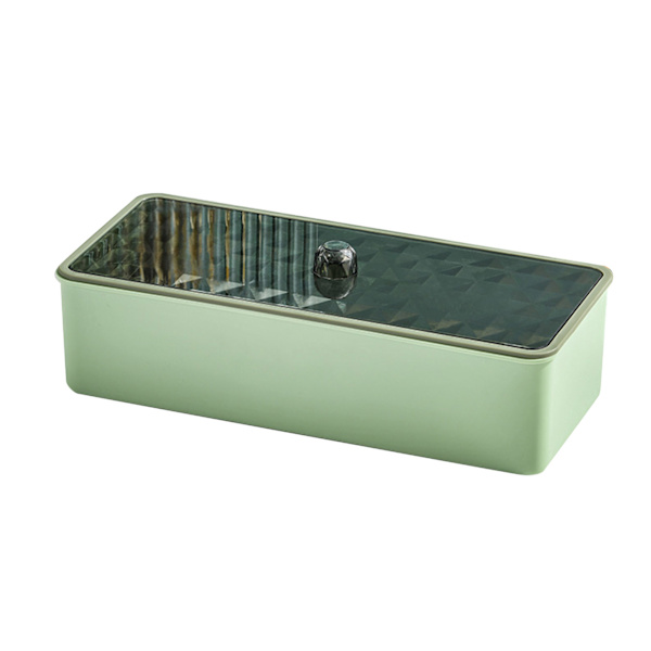 Draining Chopstick Holder Dustproof Multi-layer Storage Box for Kitchen Green