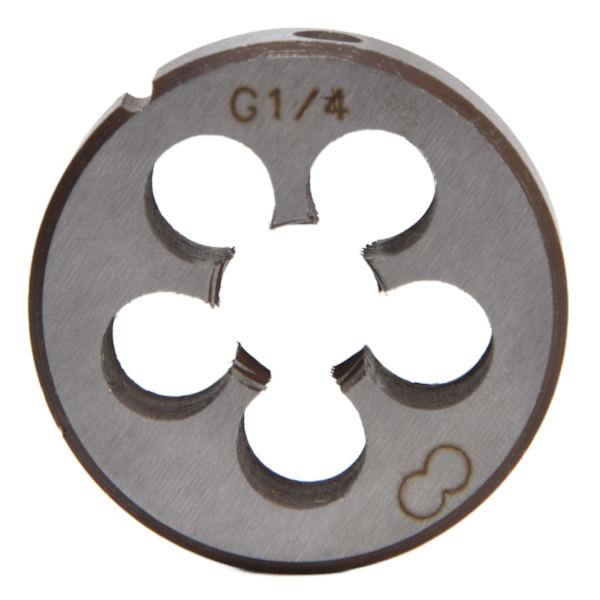 G1/4 Alloy Steel Thread Die 5 Chip Holes Precise Accessory Tool for Pipe Threading