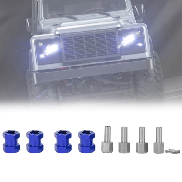 RC Förlängningshjul Hex Navdrivadapter Passar för D90 AX10 CC01 SCX10 F350 Blå