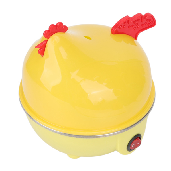 Electric Egg Cooker Multifunction Chicken Shape Fast Egg Boiler 7 Eggs Capacity Automatic Shut-off Mini Breakfast Machine EU Standard 220V