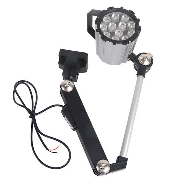 LED Vandtæt Maskinarbejdslys Foldbar Justerbar Lang Arm til Drejebænk CNC 12W 24V