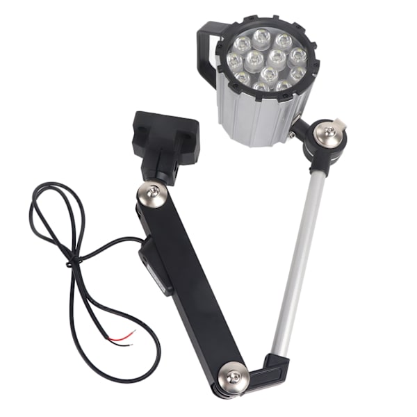 LED Vattentät maskinarbetsljus Vikbar justerbar lång arm för svarv CNC 12W 24V
