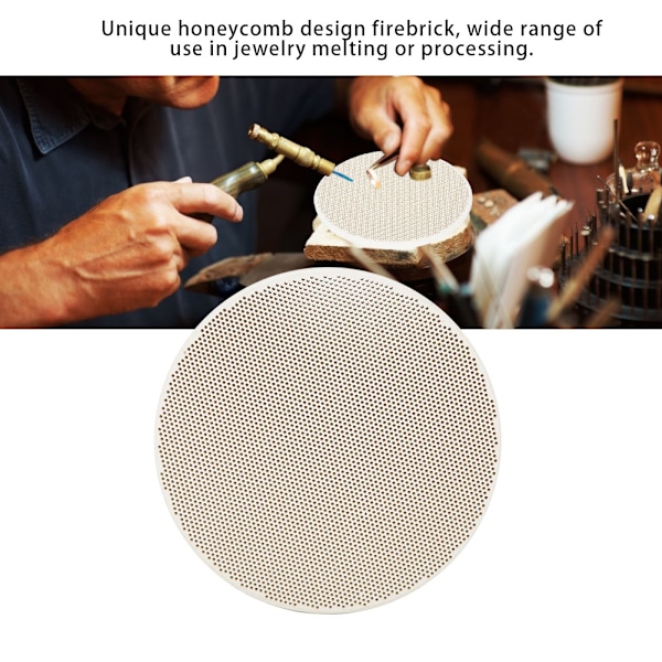 Rund Honeycomb Board Värmebeständig Smycken Tillverkning Lödning Svetsblock Firebrick