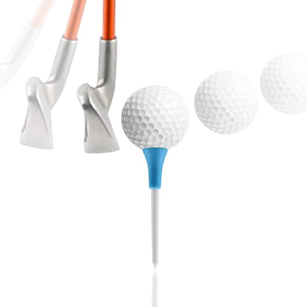 Professionel 50 tees Farverigt Golf Practice Swing Dream Plastic Golf Tee Sæt[LD]