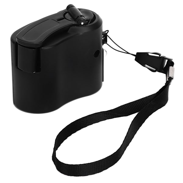 USB Handvev Telefonladdare Bärbar Hand Power USB Laddare för Outdoor Vandring Camping Svart