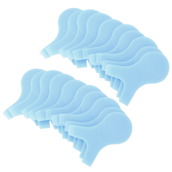 20 stk Øjenvippe Løftebørste Y-form Øjenvippetransplantationskam Curler Anti-Slip Lash Perming Tool (blå)