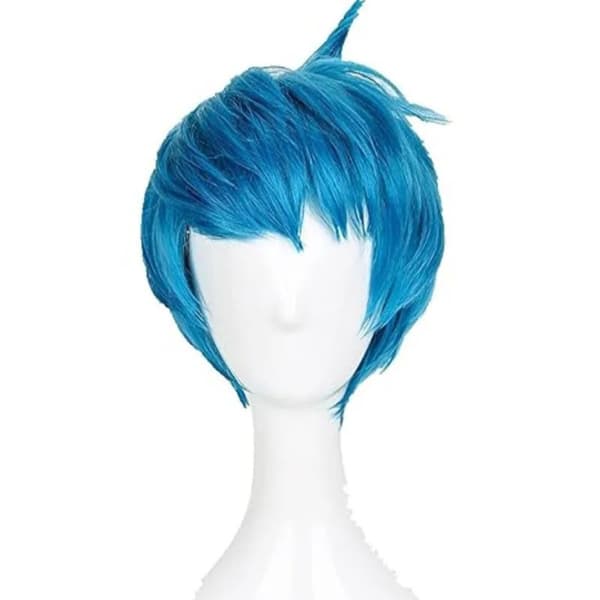 Barn Gutter Cosplay Inside Out Blå Parykker Halloween Parykker Hårstykke Tilbehør Herre Rollespill Parykk