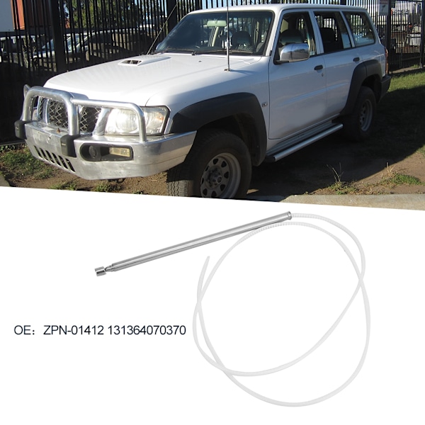 Kraftantenne antenne Mast ZPN-01412 131364070370 Passer til Nissan Patrol GU Y61 1998-2004