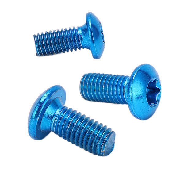 12 kpl M5x11,5 mm Pyörälevyjarrun Roottorin Pultit Ruuvi Seoslevyroottorin Ruuvit Maastopyörälle Sininen, 12 kpl/setti