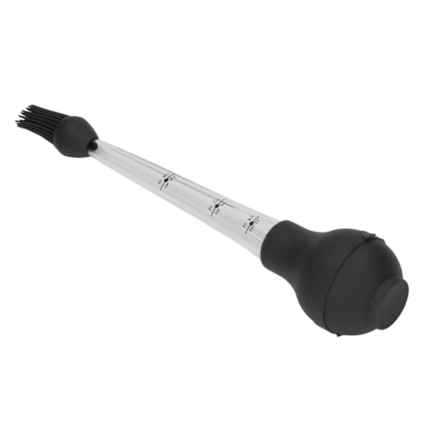 Kalkun Baster med Saucebørste Grill Olie Dryp Krydderier Værktøj Sauce Nål Sort