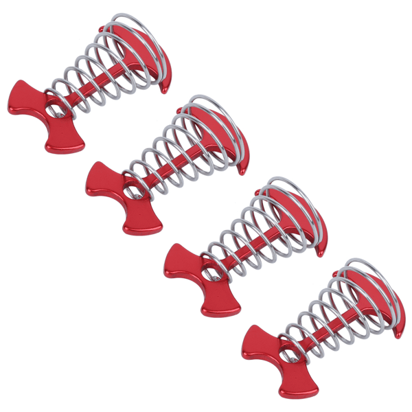 4 st Fishbone Tältstakar Aluminiumlegering Golv Mark Spikkrok Tält Vindrep Spänne