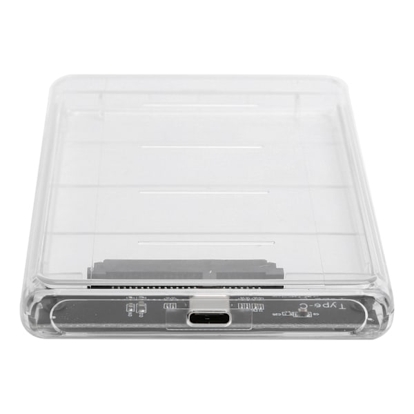 Mobil Hårddisklåda Typ-C 2,5 tum Seriell Port Transparent SSD HDD Mekanisk Kapsling