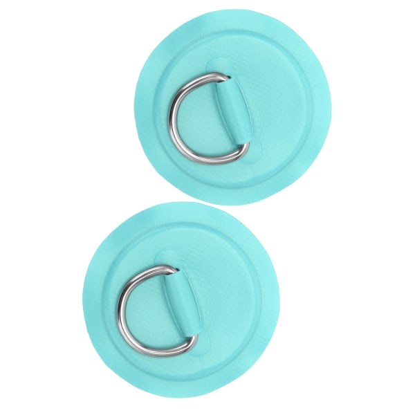 D-Ring Pad Patch PVC Oppustelig Båd Flot Jolle Kano Surfbræt Kajak Bindingsbeslag Smaragdgrøn