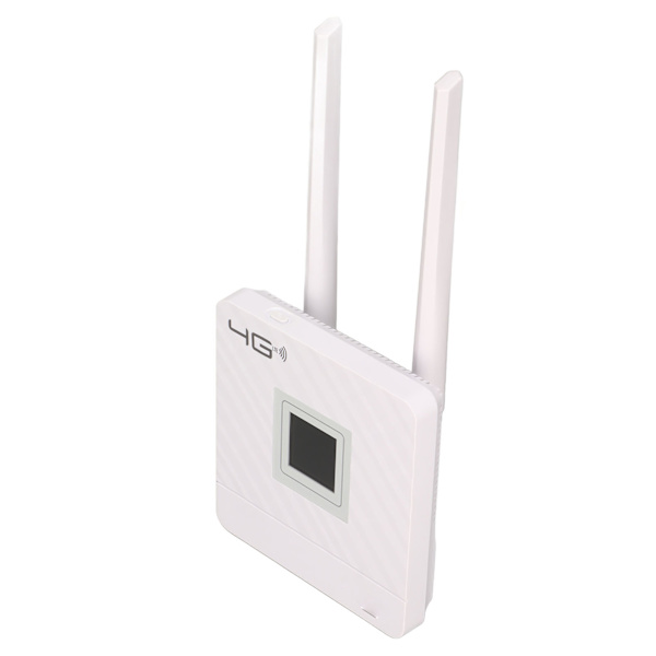 4G LTE CPE-router 150 Mbps DC 12V 1A 50 til 60Hz RJ45-interface 4G trådløs router med 1,44-tommer smart LCD-skærm AC 110‑240V EU-stik