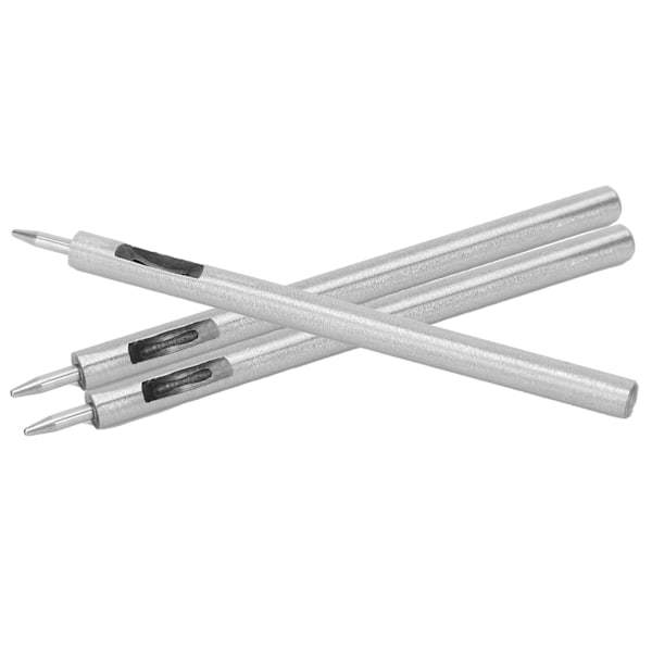 3 st Runda hålslagare Legerat stål DIY Läder Craft Cutter Stansverktyg Hålborrning 1 mm
