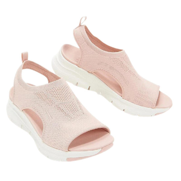 Mesh Platform Fish Mouth Dam Sandaler - Blå Strand Sommarskor