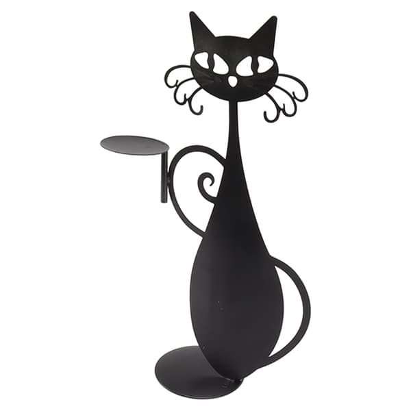 Home Decor Candlestick Durable Cat Candlestick Decorative Candlestick Holder for Home Decor Wedding Dinner Cat Serving a Dish