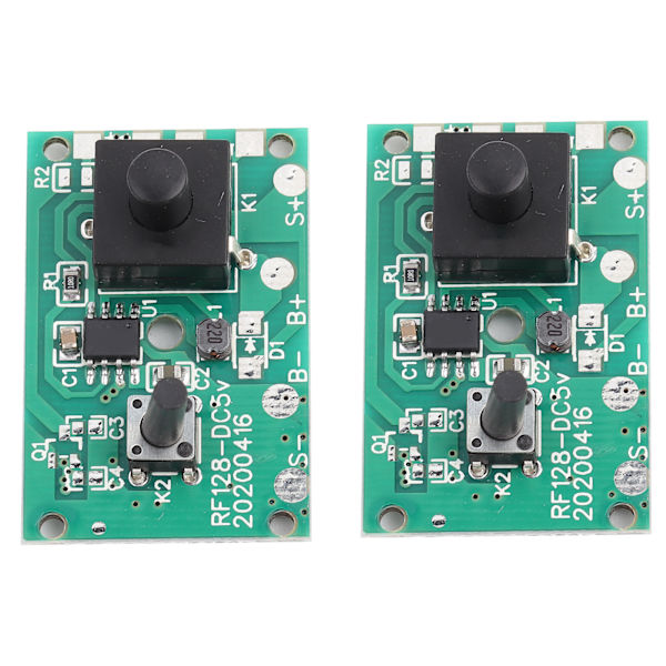 2 stk. Solcellelampe String Kontroller Modul Kretskort med 8 typer lysmodus og bryter 1,2V