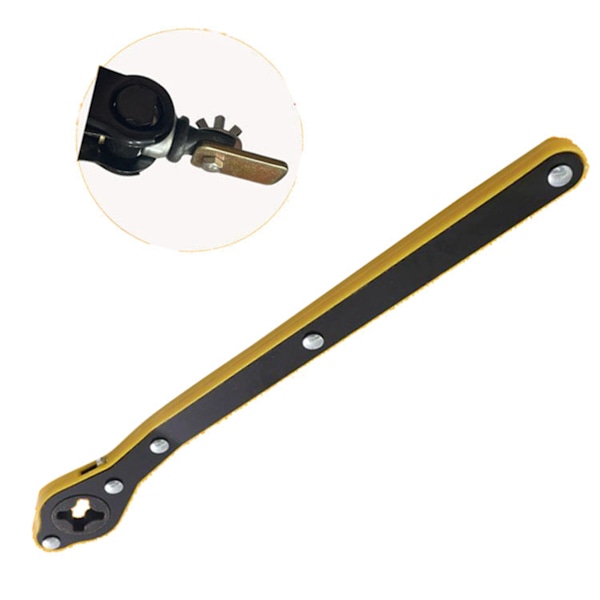 Spärrnyckel Metall Arbetssparande Stark Hållbar Rocker Design Jack Spärrnyckel Skiftnyckeladapter