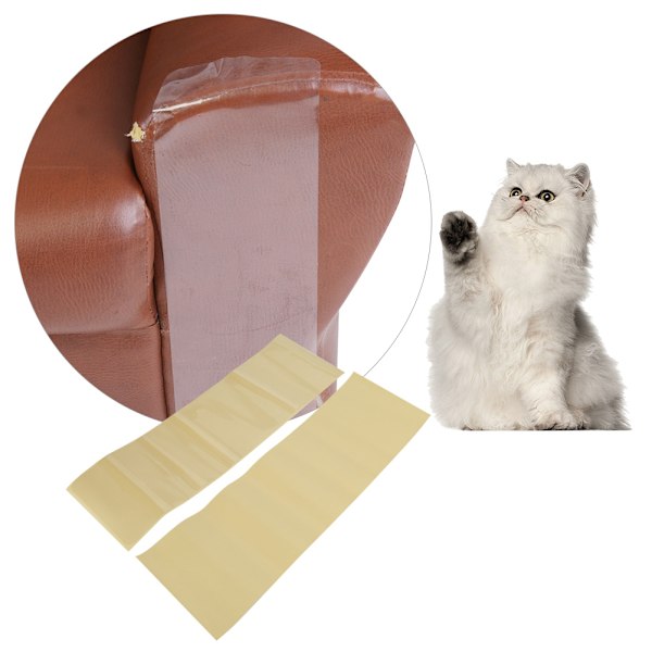 2st Pet Katt Stort Scratch Guard Självhäftande Skrapstolpe Möbel Soffskydd