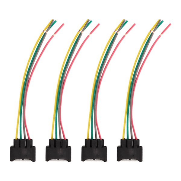 4 stk. Tændspolestik Pigtail Connector Harness Kit 4 Pins Udskiftning til Camry Corolla Highlander Rav4