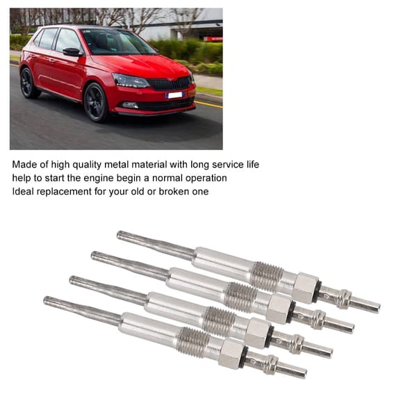 4 stk. N10591602 Diesel Varmelegeme Gløderør Kit Passer til Audi / Chrysler / Skoda