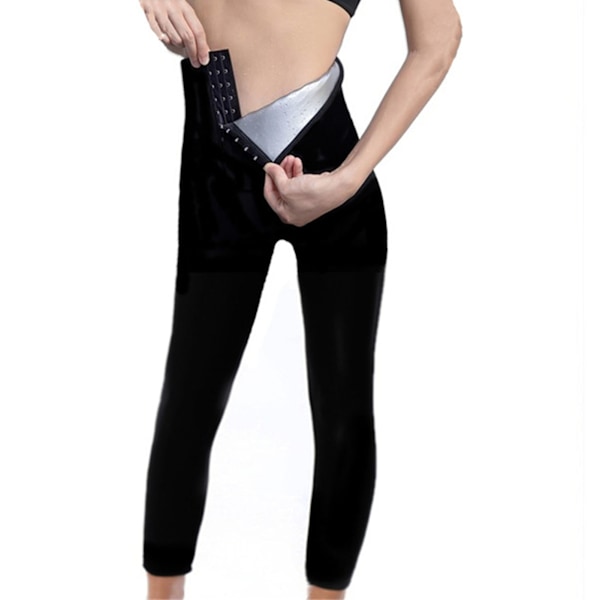 Joggingbukser til kvinder med høj talje Hip-løftende Yogabukser til træning Fitness Træning Gym Ninth Pants L