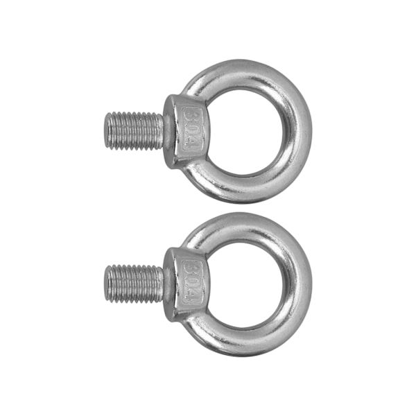 2 stk rustfrit stål løfteøje bolt Heavy Duty Marine Grade Ring Skruer BoltsM20