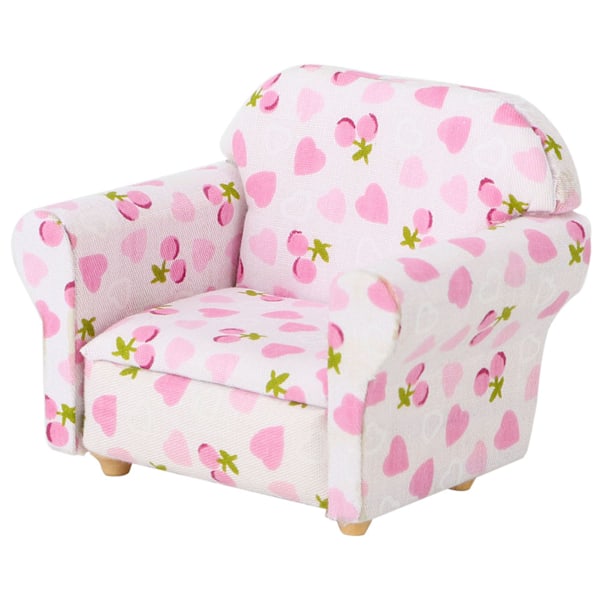 Dukkehjem 1:12 Miniatyr Sofa Lenestol Ensom Sofa Dukker DIY-tilbehør