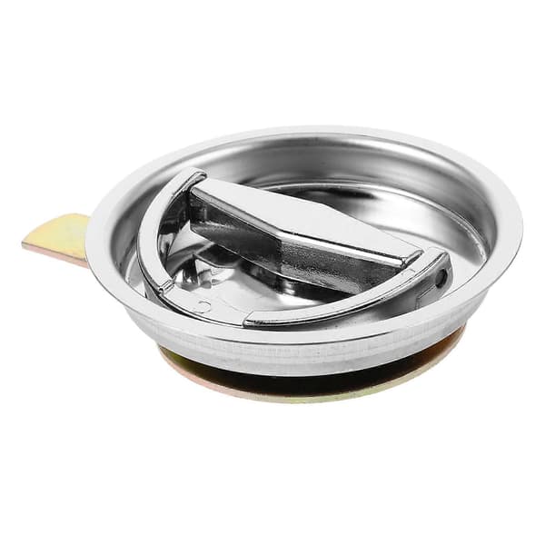 Utskifting av brannhydrantlås med rustfritt stålpanel, rundt design, kompatibel med reparasjonsbruk Silver
