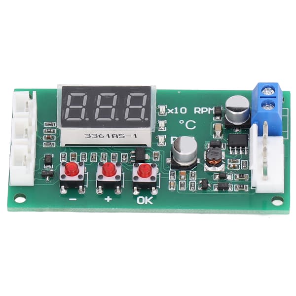 Ventilator Temperatur Kontrol Guvernør Digital 4 Ledning PWM Temp Modul Support til EBM EC 5A DC12‑48V
