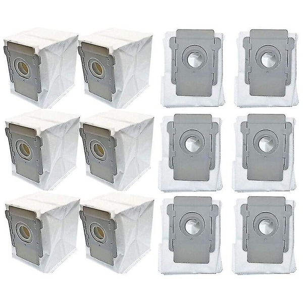 12 pakke vakuumposer til Irobot Roomba I & S Series , I3+(3550) , S9+(9550) Clean Base Automatiske snavsbortskaffelsesposer