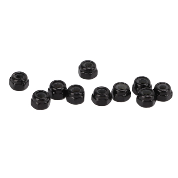 10 ST M2 Selvsikrende sekskantmutter Låsemutter for Axial SCX24 1/24 Simulering RC Bil Oppgraderingsdel
