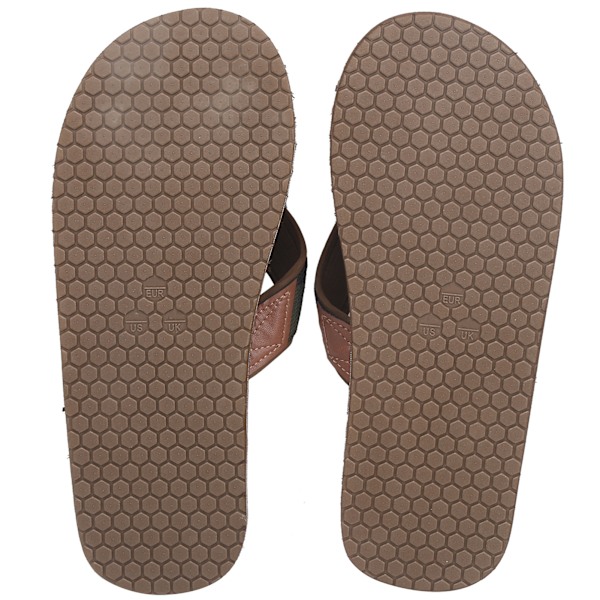 Sommar lättviktsflipflops flerlagers tofflor EVA flipflops lera färg botten(43 )