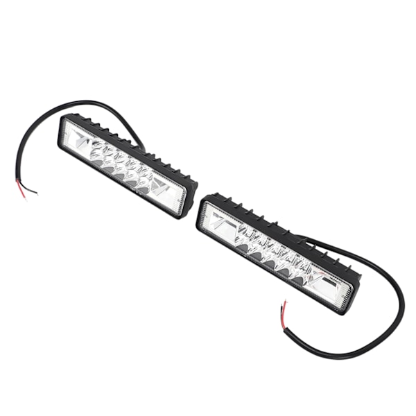 2 stk LED arbeidslys 12‑85V 48W IP67 Vanntett 6000K Fargetemperatur for Off Road Truck Traktor Båt