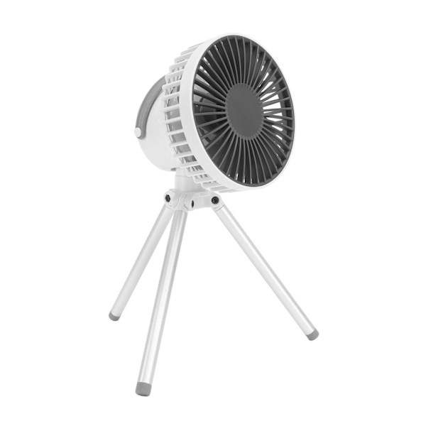 Mini Portable Outdoor Camping Fläkt med stativ - Vit